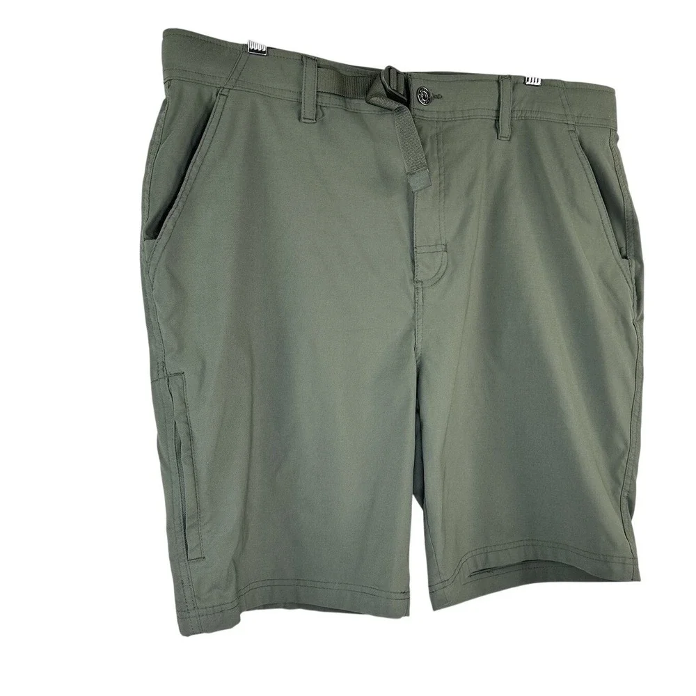 Gerry Green Shorts Adjustable Stretch Waist Zip Pockets Lightweight Men's 38